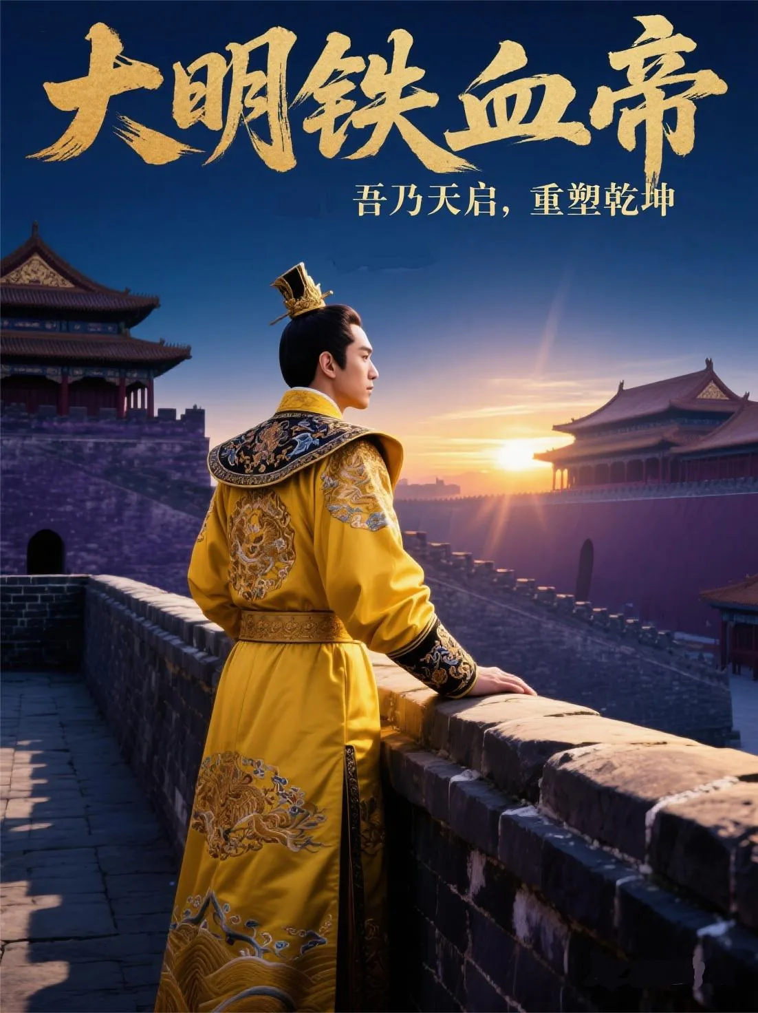 《大明铁血帝：吾乃天启，重塑乾坤》小说封面
