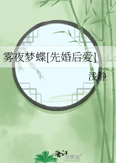 《雾夜梦蝶[先婚后爱]》小说封面