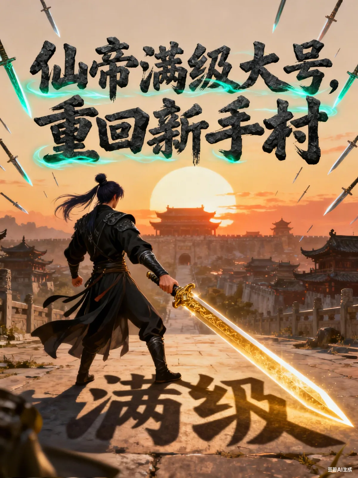 《仙帝满级大号，重回新手村》小说封面