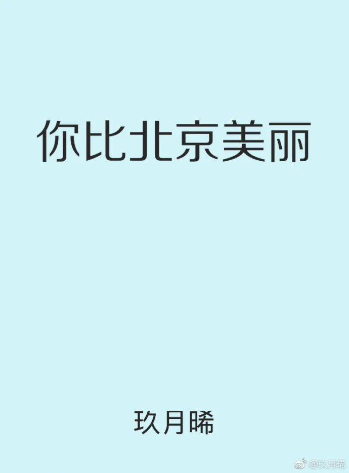 《你比北京美丽》小说封面