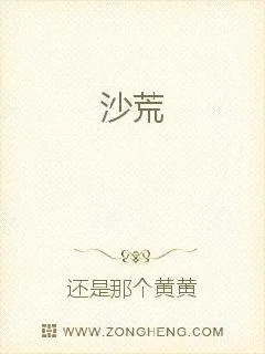 《沙荒》小说封面