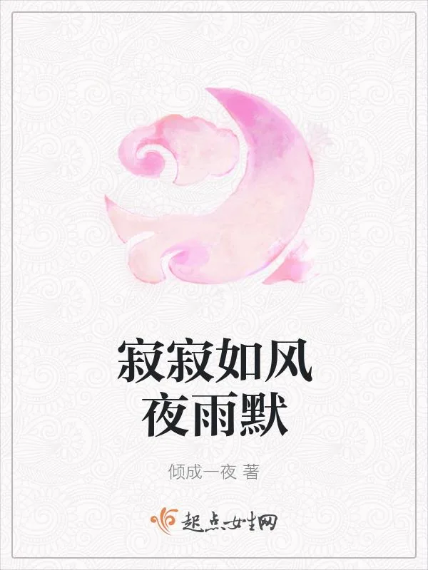 《寂寂如风夜雨默》小说封面