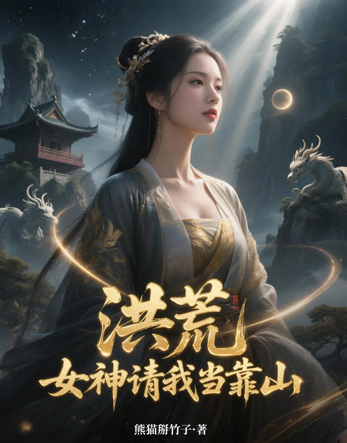 《洪荒：女神请我当靠山》小说封面